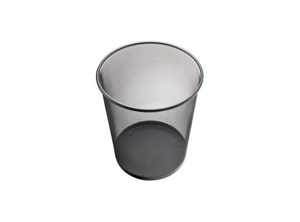 Papirkurv HELIT mesh metall 15L sort 